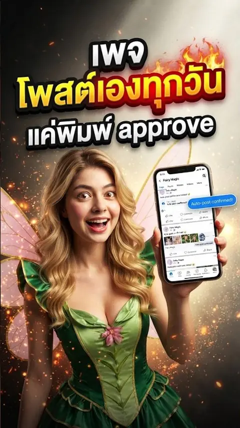 ปกคลิปแนะนำเล่ม เพจโพสต์เองทุกวัน แค่พิมพ์ approve